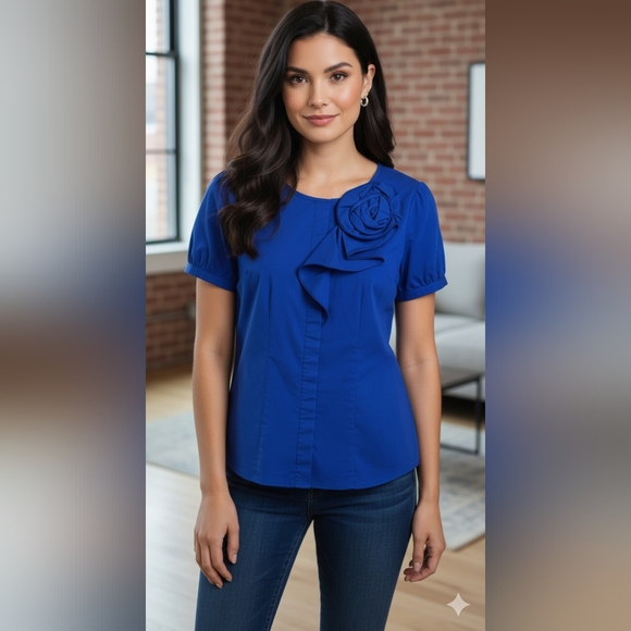 The Limited - Pretty Flower Blouse - Picture 1 of 5